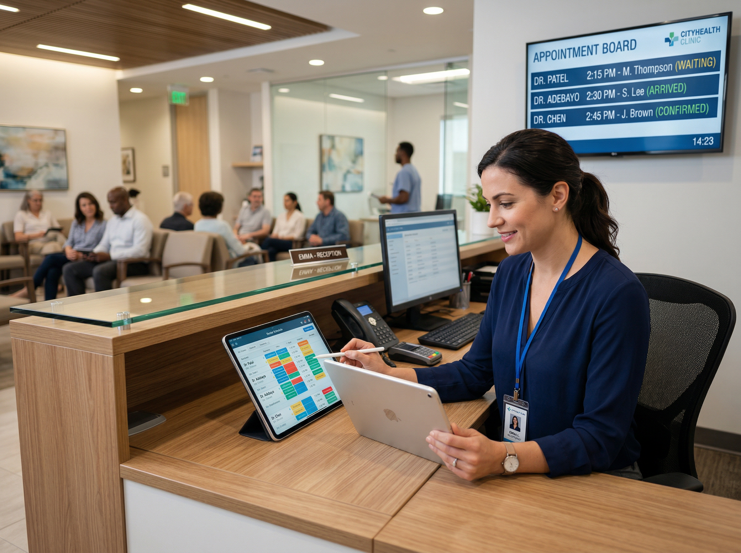 Администратор управляет расписанием через личный кабинет